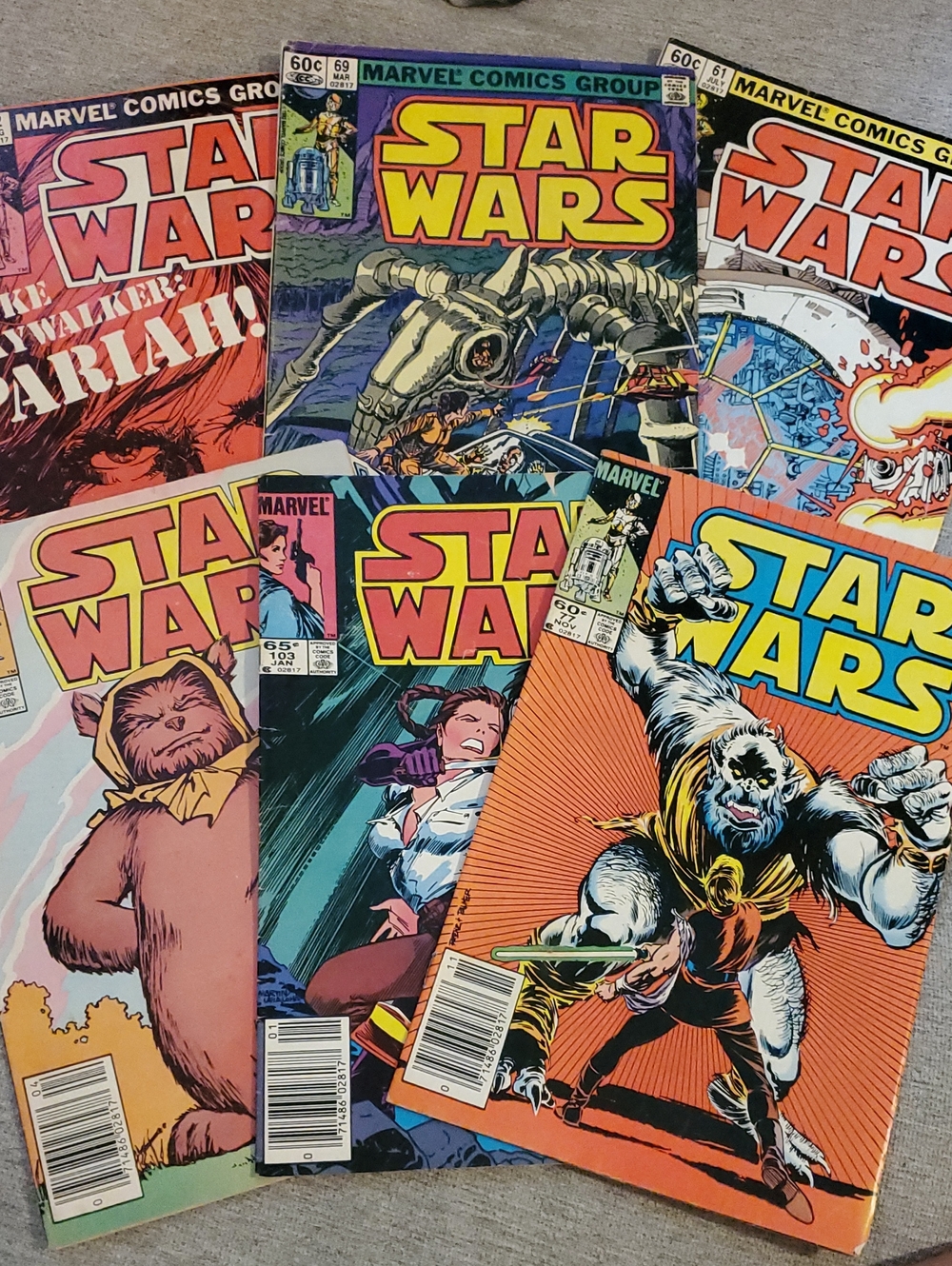 Vintage Star Wars Comic Books Lot Of 6